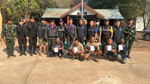 จับอีก 5 คนไทยแก๊งบัญชีม้า ไปสแกนหน้าเสร็จ ถูกเบี้ยวเงิน หนีกลับช่องทางธรรมชาติ