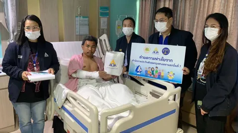 สปส. รุดช่วยเหลือลูกจ้าง เหตุตอม่อสะพานพระราม 2 ถล่ม