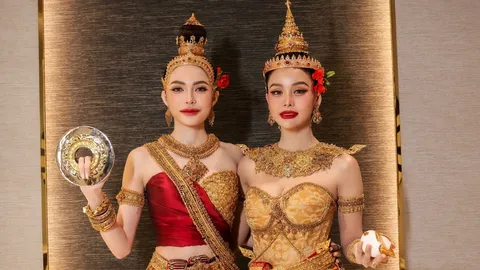 อิงฟ้า–ชาล็อต เจิดจรัสนางสงกรานต์สะกดทุกสายตา แฟนคลับตามส่งกำลังใจล้นหลาม