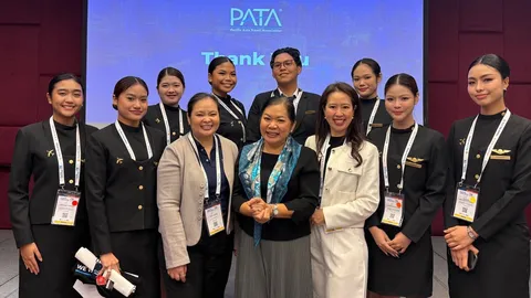 สาขาวิชาธุรกิจการบิน ม.หอการค้า ร่วมงานเครือข่ายท่องเที่ยวระดับสากล