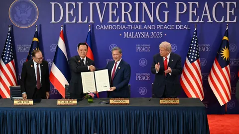 "อันวาร์-ทรัมป์" ร่วมเป็นสักขีพยานลงนาม "ประกาศความสัมพันธ์ไทย-กัมพูชา"